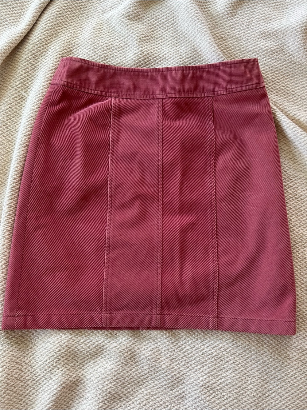Ann Taylor Pink Corduroy Skirt
